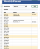 Monthly Planner Template