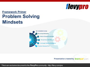 Problem Solving Mindsets