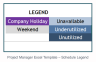 Project Manager Excel Template