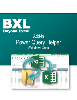 BXL PQ Helper - Import/Export Power Query Functions and Queries