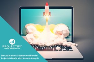 Generic Startup Financial Projection 3 statement Excel Model with Scenario Analysis