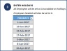 Employee Vacation Planner Excel Template