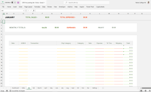 Accounting & Dashboard for ETSY Sellers in Microsoft Excel