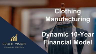 Clothing Manufacturing – Dynamic 10 Year Financial Model