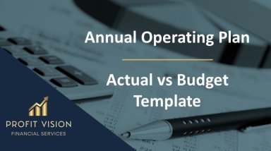 Annual Operating Plan - Actual vs Budget Template