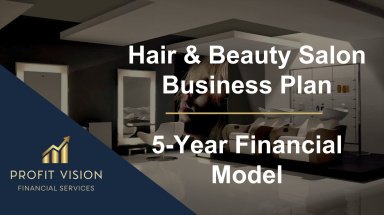 Hair & Beauty Salon Business Plan - 5Yr Financial Projection Model