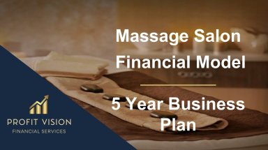 Massage Salon Financial Model - 5 year Business Plan