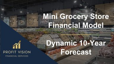 Mini Grocery Store Financial Model - Dynamic 10 Year Business Plan