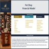 Pet Shop Financial Model – Dynamic 10 Year Business Plan