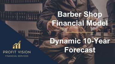 Barber Shop Financial Model – Dynamic 10 Year Forecast