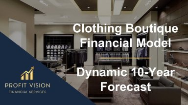 Clothing Boutique Financial Model – Dynamic 10 Year Forecast