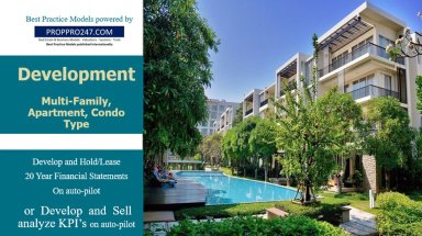 Development Valuations, Analysis and 20 year Business Model for Apartment/Condo Type Development