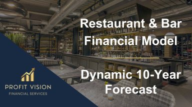 Restaurant & Bar Financial Model – Dynamic 10 Year Forecast