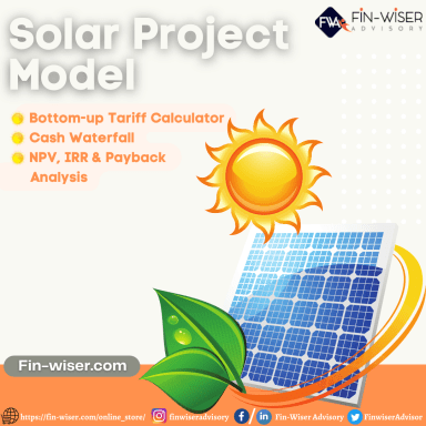 Solar Farm Development Model with Integrated Financial Statement,  Cash Waterfall and Automated Tariff
