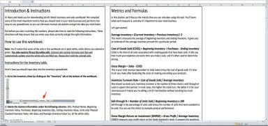 Retail Inventory and Sales Workbook