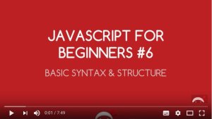 JavaScript Tutorial for Beginners: Basic JavaScript Syntax