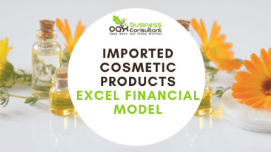 Imported Cosmetic Products Excel Financial Model Template