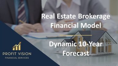 Real Estate Brokerage Financial Model – Dynamic 10 Year Forecast
