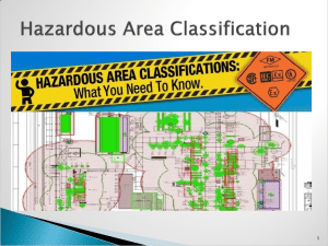 HAZARDOUS AREA CLASSIFICATION