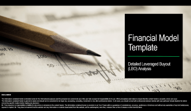 Detailed Leveraged Buyout (LBO) Financial Model Template and Overview Presentation