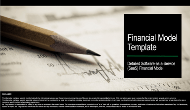 Detailed Software-as-a-Service (SaaS) Financial Model Template With SaaS Overview Presentation