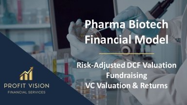Pharma Biotech Financial Model incl. Risk-Adjusted DCF and VC Valuation