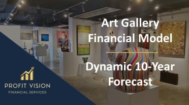 Art Gallery Financial Model – Dynamic 10 Year Forecast