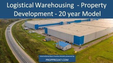 Logistics  - Warehousing Park Property Development - 20 year Three Statement Model