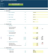 Mergers and Acquisition (M&A) Financial Projection Model - Eloquens