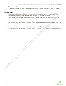 FMI Advanced Financial Modeler (AFM) Mock Exam