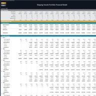 Shipping Vessels Portfolio Financial Model - Eloquens