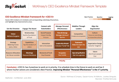 McKinsey's CEO Excellence Mindset Framework Template