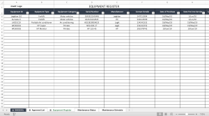 Equipment Register