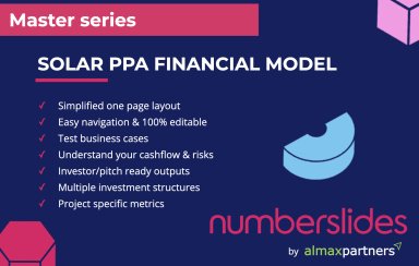 Solar PPA Financial Model Template - one page model