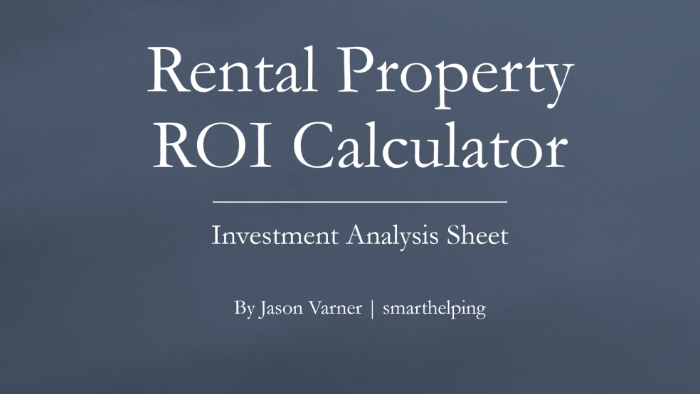 Rental Property ROI Calculator Eloquens