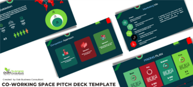 Coworking space pitch deck template