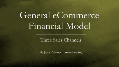eCommerce 5-Year Financial Model: Ad Spend / Partnerships / Organic Sales Channels