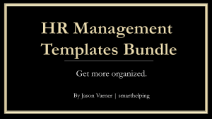 HR (Human Resources) Template Bundle