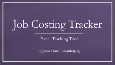Dashboard for Job Costing / Performance Tracking