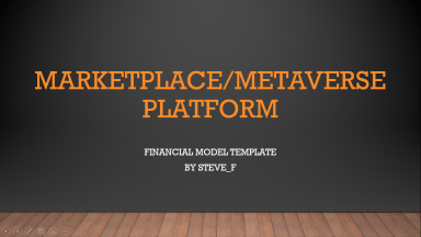 MARKETPLACE/METAVERSE 3 Statement Financial Model Template - 5 Years Projections