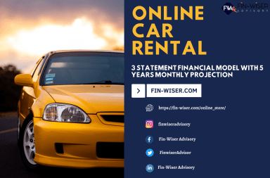 Online Car Rental - 3 Statement Financial Model with 5 years Monthly Projection