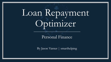 Loan Pay Back Optimizer - Excel Model