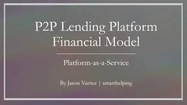 Lending as a Service (LaaS): Running and Exit Financial Excel Model - 10 Year