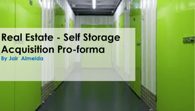Real Estate - Self Storage Acquisition Model