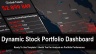 Dynamic Stock Portfolio Dashboard- Ready to Use