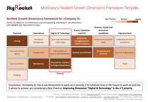McKinsey's Resilient Growth Dimensions Framework Template
