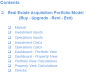 Real Estate Acquisition Portfolio Model (Buy - Upgrade - Rent - Exit)