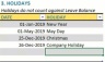 Employee Leave Manager Google Sheet Template