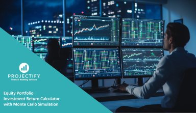 Equity Portfolio Monte Carlo Simulation Investment Return Calculator