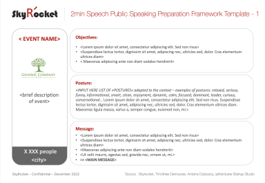 2min Speech Public Speaking Preparation Framework Template